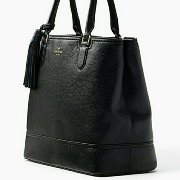 Kate Spade Jenner McCall Street Black Pebbled Leather Satchel - Picture 3 of 14